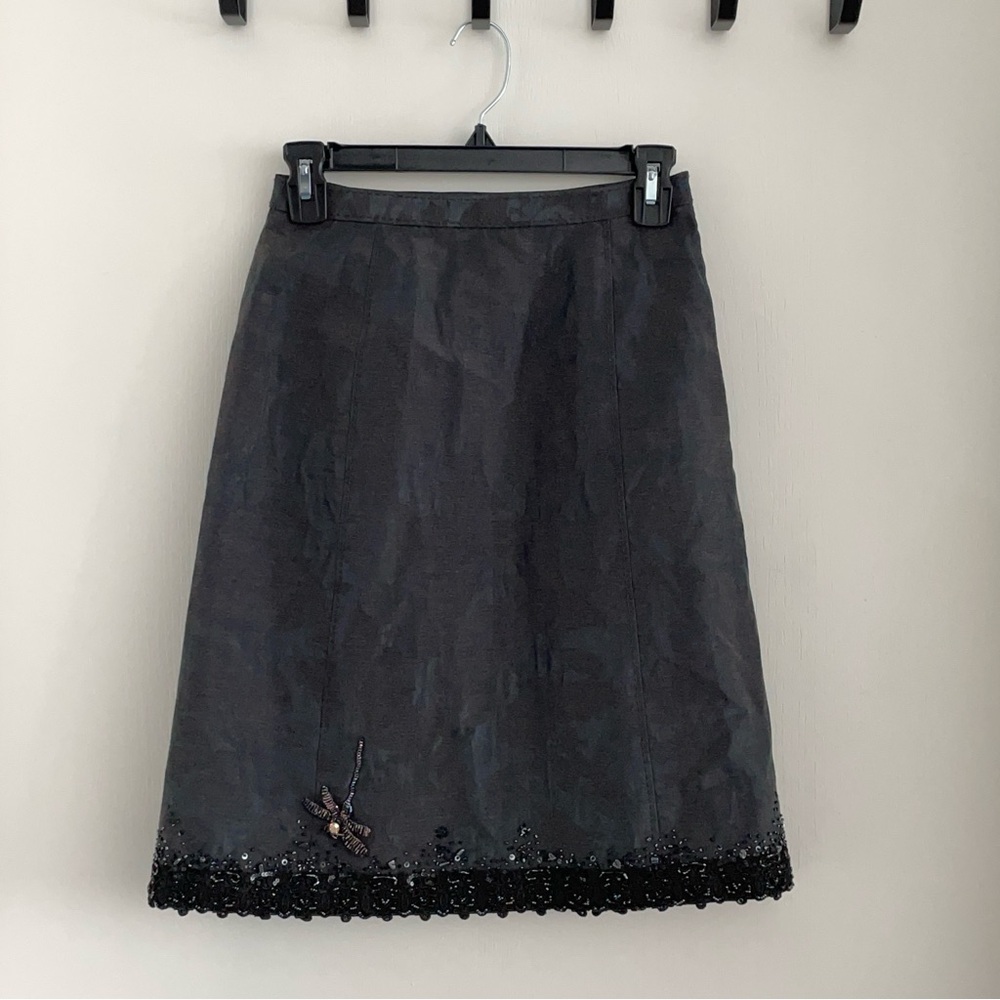 NWT Jessica Beaded A-Line Skirt